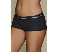 Panty COPENHAGEN STUDIOS "mit softem Logobund", Damen, Gr. XL (42), schwarz, Feinripp, Obermaterial: 96% Baumwolle, 4% Elasthan (LYCRA), unifarben mit Farbeinsatz, körpernah, Unterhosen, aus gerippter