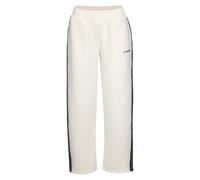 Relaxhose COPENHAGEN STUDIOS, Damen, Gr. M (40/42), N-Gr, sanftes weiß, Trikot, Obermaterial: 75% Polyester, 17% Viskose, 8% Elasthan, unifarben mit Farbeinsatz, bequem lang, Hosen Relaxhose, mit seit