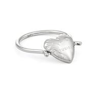 COPENHAGEN STUDIOS Ring Balloon Hearts - silber, Gr. 56 - Damenring mit Herz-Design - Edelstahl poliert - wasserfest & hautfreundlich