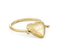 COPENHAGEN STUDIOS Ring Balloon Hearts - gold, Gr. 54 - Damenring mit Herz-Design - Edelstahl 14K vergoldet - wasserfest & hautfreundlich