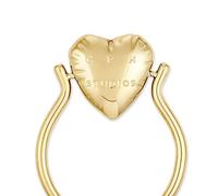 COPENHAGEN STUDIOS Ring Balloon Hearts - gold, Gr. 56 - Damenring mit Herz-Design - Edelstahl 14K vergoldet - wasserfest & hautfreundlich