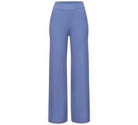 Strickhose COPENHAGEN STUDIOS, Damen, Gr. 40/42, N-Gr, blau, Rippstrick, Obermaterial: 50% Viskose, 28% Polyester, 22% Nylon, unifarben, bequem lang, Hosen, aus hochwertigem Rippstrick, Loungewear (74