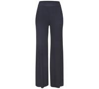 Strickhose COPENHAGEN STUDIOS, Damen, Gr. 36/38, N-Gr, marine, Rippstrick, Obermaterial: 50% Viskose, 28% Polyester, 22% Nylon, unifarben, bequem lang, Hosen, aus hochwertigem Rippstrick, Loungewear (