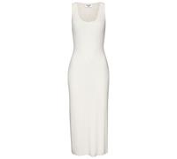 Strickkleid COPENHAGEN STUDIOS, Damen, Gr. 44/46, N-Gr, creme, Feinripp, Obermaterial: 50% Viskose, 28% Polyester, 22% Polyamid, unifarben, figurbetont lang, V-Ausschnitt, Kleider, aus hochwertigem Ri