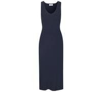 Strickkleid COPENHAGEN STUDIOS, Damen, Gr. 44/46, N-Gr, marine, Feinripp, Obermaterial: 50% Viskose, 28% Polyester, 22% Polyamid, unifarben, figurbetont lang, V-Ausschnitt, Kleider, aus hochwertigem R