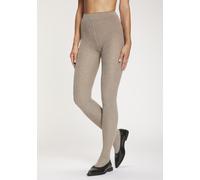 Strickstrumpfhose COPENHAGEN STUDIOS, Damen, Gr. 40-42, 1x taupe, Obermaterial: 76% Viskose, 22% Polyamid, 2% Elasthan, unifarben, elastisch, Strumpfhosen (45807556-40) 1x taupe