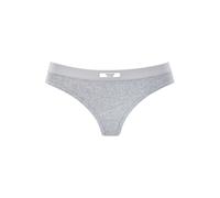 String COPENHAGEN STUDIOS, Damen, Gr. XL (42), grau (grau, meliert), Feinripp, Obermaterial: 96% Baumwolle, 4% Elasthan, meliert, körpernah, Unterhosen String, angenehme Ripp-Qualität (28771120-XL) gr