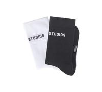 COPENHAGEN STUDIOS Tennissocken Damen 1x anthrazit, 1x off white Gr.39-42
