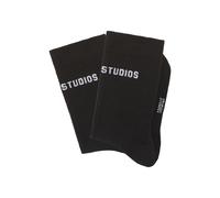 Tennissocken COPENHAGEN STUDIOS, Damen, Gr. 39-42, schwarz (2x schwarz), Obermaterial: 53% Baumwolle, 44% Polyamid, 3% Elasthan, unifarben, elastisch, Socken, ohne Frottee (27546415-39) 2x schwarz