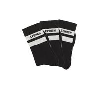 Tennissocken COPENHAGEN STUDIOS, Damen, Gr. 39-42, schwarz (3x schwarz mit weißen streifen), Baumwollmischung, unifarben, elastisch, Socken Tennissocken, mit Streifendesign und Vollfrottee (52882151-3