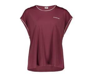 Copenhagen Studios Trainingsshirt in Bordeaux - Größe M | Damen Outdoor Tops Shirts