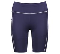 Funktionsshorts COPENHAGEN STUDIOS, Damen, Gr. XS (32/34), N-Gr, schwarz (navy), Trikot, Obermaterial: 75% Polyester, 25% Elasthan, unifarben mit Farbeinsatz, figurbetont ca. Mitte Oberschenkel, Hosen