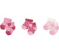 DIE SPIEGELBURG 18596 Babysöckchen, rosa - BabyGlück (3 Paar), one size