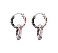 COPPERTIST.WU Celestial Flow Yin Yang Ohrringe S925 Silber Creolen Unisex Kleine & Große Creolen oder Clip On Ohrringe Minimalistisches Spirituelles Schmuck Geschenk, Medium, Sterling Silber, Kein