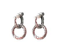 COPPERTIST.WU Celestial Flow Yin Yang Ohrringe S925 Silber Creolen Unisex Kleine & Große Creolen oder Clip On Ohrringe Minimalistisches Spirituelles Schmuck Geschenk, Medium, Sterling Silber, Kein