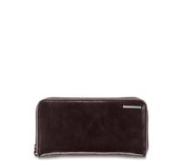 copy of Große Damenbrieftasche mit Reißverschluss Blue Square - Farb-Varianten: Dunkel Braun