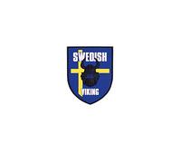 Copytec 3D Rubber Swedish Vikinger Patch Wikinger Landesflagge 7 x 8 cm#26928