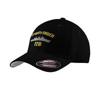 Copytec Flexfit Fregatte Emden F210 Marine DRAT Bundesmarine BW Bremen Klasse #31120, Farbe:Schwarz, Flexfit Kappe:L/XL