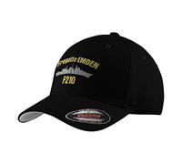 Copytec Flexfit Fregatte Emden F210 Marine DRAT Bundesmarine BW Bremen Klasse #31120, Farbe:Schwarz, Flexfit Kappe:S/M