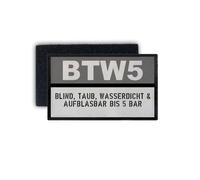 Copytec Patch BTW5 Blind taub wasserdicht aufblasbar bis 5 bar Pionier 7,5x4,5cm #34128