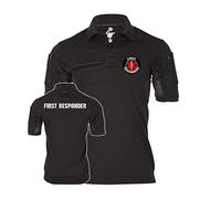Copytec Tactical Poloshirt Polo First Responder Sanitäter Ersthelfer Rettungswagen#39091, Größe:XL, Farbe:Schwarz
