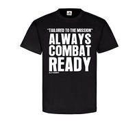 Copytec Tailored to THE Mission Always Combat Ready Us Army Bundeswehr Military #22029, Größe:M, Farbe:Schwarz