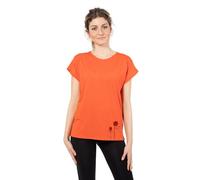CORA happywear Damen T-Shirt aus Eukalyptus Faser "Laura" | Rosen Rot L