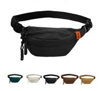 Cord Bauchtasche Gürteltasche für Damen und Herren Mode Gürteltasche Fächer mit Reißverschluss Brusttasche Verstellbarer Gurt Bumbag Cord Geldgürtel für Wandern Fitness Fahrrad Geschenke (Schwarz)