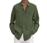 Cord-Hemd , Sommerjacke Herren - Hemdjacke Hemd Langarm Leicht Overshirt Warm Arbeitsjacke Herbstjacke Mit Brusttasche Windbreaker Klassisches Freizeithemd Cordjacke Männer Cargo Armeegrün 5Xl