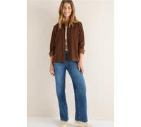 Langarmbluse CECIL, Damen, Gr. XL (44), mocha caramel, Cord, Obermaterial: 100% Baumwolle, unifarben, casual, regular fit normal, Langarm Manschette, Blusen, mit Hemdkragen (21914062-XL) mocha caramel