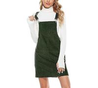 Cord Latzkleid für Damen A Linien Latzkleid aus Cord mit Tasche vorne und Latzhose für Damen