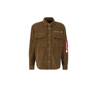 Hemdjacke ALPHA INDUSTRIES "ALPHA Men - Overshirts Cord Overshirt" Gr. 3XL, beige (sand) Herren Jacken Übergangsjacken (35956346-XXXL)