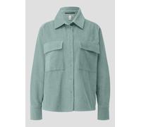 Cord-Overshirt mit Brusttaschen 42 türkis 2170002.6215.42
