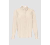 Cordbluse im Relaxed Fit mit Naht-Details 40 Beige