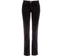 Cordhose BONPRIX "Stretch-Cordhose, Straight", Damen, Gr. 52, N-Gr, schwarz, Cord, Obermaterial: 98% Baumwolle, 2% Elasthan, unifarben, slim fit lang, Hosen Cordhose, aus Stretch-Material, Slim Fit, m