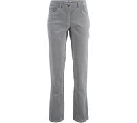 Cordhose BONPRIX "Stretch-Cordhose, Straight", Damen, Gr. 52, N-Gr, grau, Cord, Obermaterial: 98% Baumwolle, 2% Elasthan, unifarben, slim fit lang, Hosen Cordhose, aus Stretch-Material, Slim Fit, mit