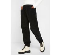 Cordhose BONPRIX, Damen, Gr. 44, N-Gr, schwarz, Obermaterial: 98% Baumwolle, 2% Elasthan, loose fit, Hosen Cordhose, aus Baumwoll-Mix, mit großen Eingrifftaschen, lockere Passform (49145368-44) schwar