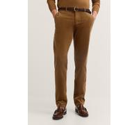 Cordhose BUGATTI "Modern Fit", Herren, Gr. 40, Länge 30, braun (640, camel), 77% Baumwolle, 22% Lyocell, 1% Elasthan, unifarben, normal, Hosen Cordhose, mit Soft Touch & Stretch-Komfort (94983115-40)