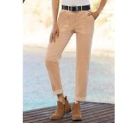 Webhose HEINE, Damen, Gr. 38, Normalgrößen, beige (camel), 98% Baumwolle, 2% Elasthan, unifarben, Hosen (54446763-38) camel