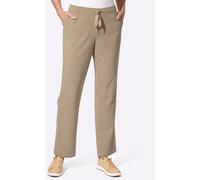 Cordhose CASUAL LOOKS, Damen, Gr. 38, Normalgrößen, beige, 100% Polyester, unifarben, Hosen Cordhose (37849110-38) beige
