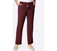 Cordhose CASUAL LOOKS, Damen, Gr. 50, Normalgrößen, bordeaux, 100% Polyester, unifarben, Hosen Cordhose (42011110-50) bordeaux