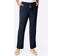 Cordhose CASUAL LOOKS, Damen, Gr. 50, Normalgrößen, marine, 100% Polyester, unifarben, Hosen Cordhose (54605756-50) marine