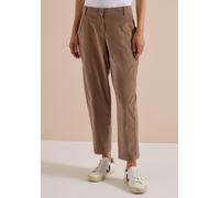 Cordhose CECIL, Damen, Gr. 27, Länge 28, earthy taupe, Web, 98% Baumwolle, 2% Elasthan, unifarben, comfort fit knöchelfrei, Hosen Cordhose, in Cord-Optik (75720518-27) earthy taupe