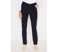 Cordhose CECIL, Damen, Gr. 33, Länge 32, schwarz (dunkelblau corduroy), Cord, 98% Baumwolle, 2% Elasthan, unifarben, slim fit lang, Hosen Cordhose, Middle Waist (73824256-33) dunkelblau corduroy