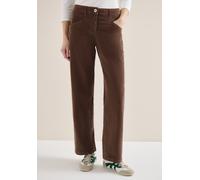 Cordhose CECIL, Damen, Gr. 36, Länge 28, urban taupe, Web;Stoff;Cord, 98% Baumwolle, 2% Elasthan, unifarben, comfort fit normal, Hosen Cordhose, in Cord-Optik (66704862-36) urban taupe