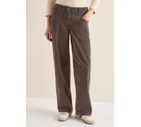Cordhose CECIL, Damen, Gr. 36, Länge 30, beige (misty taupe), Web, 98% Baumwolle, 2% Elasthan, unifarben, loose fit normal, Hosen Cordhose, High Waist (96121447-36) misty taupe