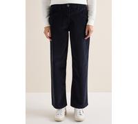 Cordhose CECIL, Damen, Gr. 36, Länge 32, dunkelblau corduroy, Web, 98% Baumwolle, 2% Elasthan, unifarben, loose fit normal, Hosen, High Waist (28722834-36) dunkelblau corduroy