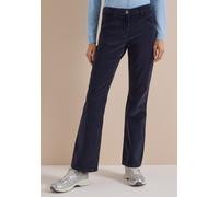 Cordhose CECIL, Damen, Gr. 38, Länge 30, blau (dunkelblau corduroy), Cord, 98% Baumwolle, 2% Elasthan, unifarben, slim fit lang, Hosen Cordhose, 5-Pocket-Style (49670833-38) dunkelblau corduroy