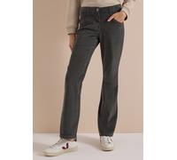 Cordhose CECIL, Damen, Gr. 38, Länge 32, grau (easy khaki), Cord, 98% Baumwolle, 2% Elasthan, unifarben, slim fit lang, Hosen Cordhose, 5-Pocket-Style (99401000-38) easy khaki