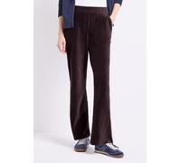 Cordhose CECIL, Damen, Gr. L, Länge 30, braun (berry rot), Cord, 65% Baumwolle, 33% Polyester, 2% Elasthan, unifarben, loose fit lang, Hosen Cordhose, mit Elastikbund (50693864-L) berry rot